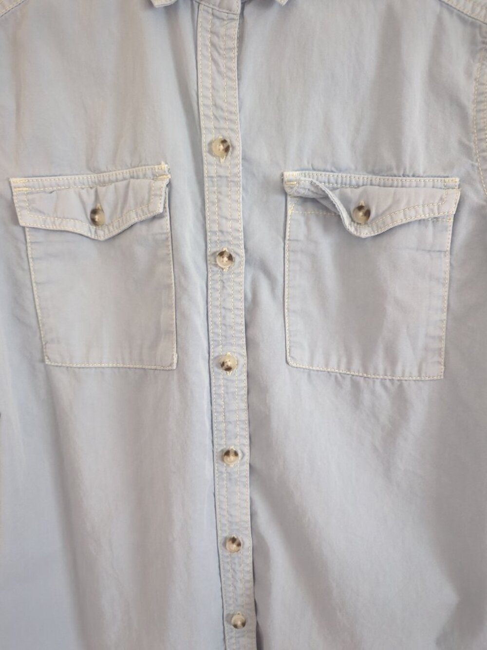 Toad&Co Arroyo Twill Organic Cotton Button Down Shirt Womens Small - Picture 4 of 13